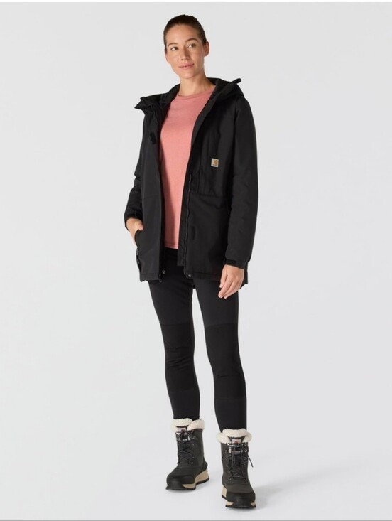 Carhartt Jackets & Blazers - Carhartt Women's Black Storm Defender Hooded Jacket